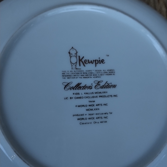 Vintage 1973 Kewpie Collector's Edition Plate Happy Days are Here Again - Picture 4 of 4